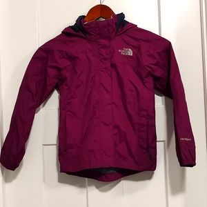 The North Face Girls hooded rain jacket
